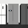Modern Freestanding Refrigerators With White Silver Black Color Options And Sleek Design