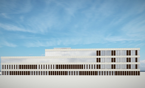 Modern Factory Building Factory Building Office Building 3d model