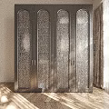 Modern Luxury Wardrobe Interior Design With Glass Doors And Metal Frame