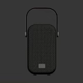 Stylish Portable Speaker With Red Handle And Mesh Design For Music Enthusiasts