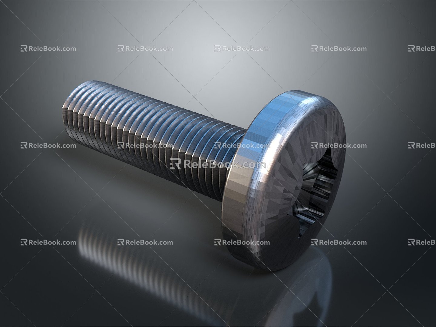 Screw Nut Pan Head Screw Round Head Screw Cylindrical Head Screw Countersunk Head Screw Flat Head Screw 3d model