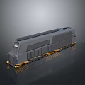 Realistic train vehicle 3d model