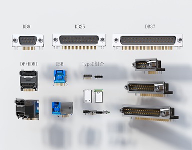 Modern net port 3d model