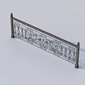 Ornate Wrought Iron Railing Design With Black Frame Intricate Scrollwork And Gold Accents