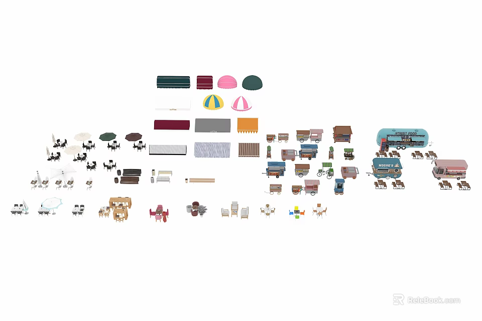 Assorted Functional Vehicle Models Showcasing Multiple Utility Types And Detailed Designs 3d model