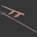 Ancient Metal Long Sword And Crossbow Accessory Historical Weapon Design View