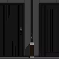 Modern security door 3d model