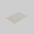 Modern Square Carpet With Natural Wood Grain Texture In Light Beige Tone