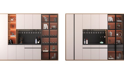 Modern Wine Cabinet Sideboard 3d model