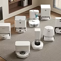Modern sweeping robot intelligent sweeping machine combination 3d model