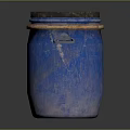 Hardware Tools Blue Storage Bucket With Black Lid Orange Rim And Metal Handle