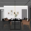 Modern Guest Restaurant 3d model