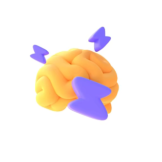 Modern Brain Cartoon Brain 3d model