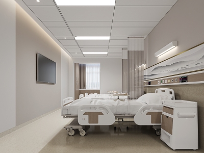 modern hospital ward model