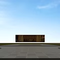 Large School Building With Red Brick Facade White Accents Towers Arched Windows And Green Lawn Area