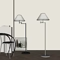 Modern Middle Style Floor Lamp 3d model