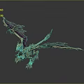 Ornate Fantasy Dragon Character With Purple Gold Scales Winged Design And Clawed Features