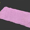 Detailed 3D Topographic Terrain Model With Mountainous Relief And Colorful Textures