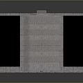 Stone Building Interior With Carved Walls Stone Floor Steps And Doorway
