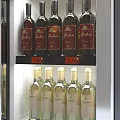Modern Wine Cabinet With Glass Door And Multiple Shelves For Wine Bottles