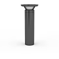 Sleek Black Cylindrical Outdoor Light with Modern Minimalist Decorative Design for Garden