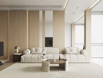 modern living room 3d model