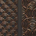 Decorative Metal Room Dividers Featuring Intricate Cutout Patterns And Modern Design