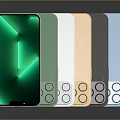 Modern Electronic Smartphones Display Multiple Color Options And Sleek Design