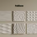Poliform Decorative Wall Panels With Various Textured Patterns For Interior Design 3d model
