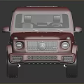 Red Luxury SUV With Roof Rack Shiny Body Black Wheels On Black Background With Reflection