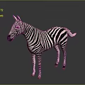 Zebra Animal African Animal Cartoon Zebra Animation Zebra Animation Zebra Animation Character Game Character 3d model