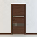 Modern Security Doors In Various Colors With Metal Strip Design 3d model