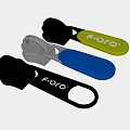 F-BRO Zipper Pulls In Black Silver Blue And Gold Yellow Colors