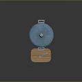 Household Multi Layered Stove With Blue Pot Lid And Wooden Tray