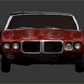 Red Vintage Convertible Car With Shiny Exterior And Open Top Design