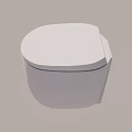 Modern White Toilet With Sleek One Piece Ceramic Bathroom Fixture Design