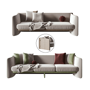 Modern Combination Sofa Simple Luxury Sofa Combination 3d model