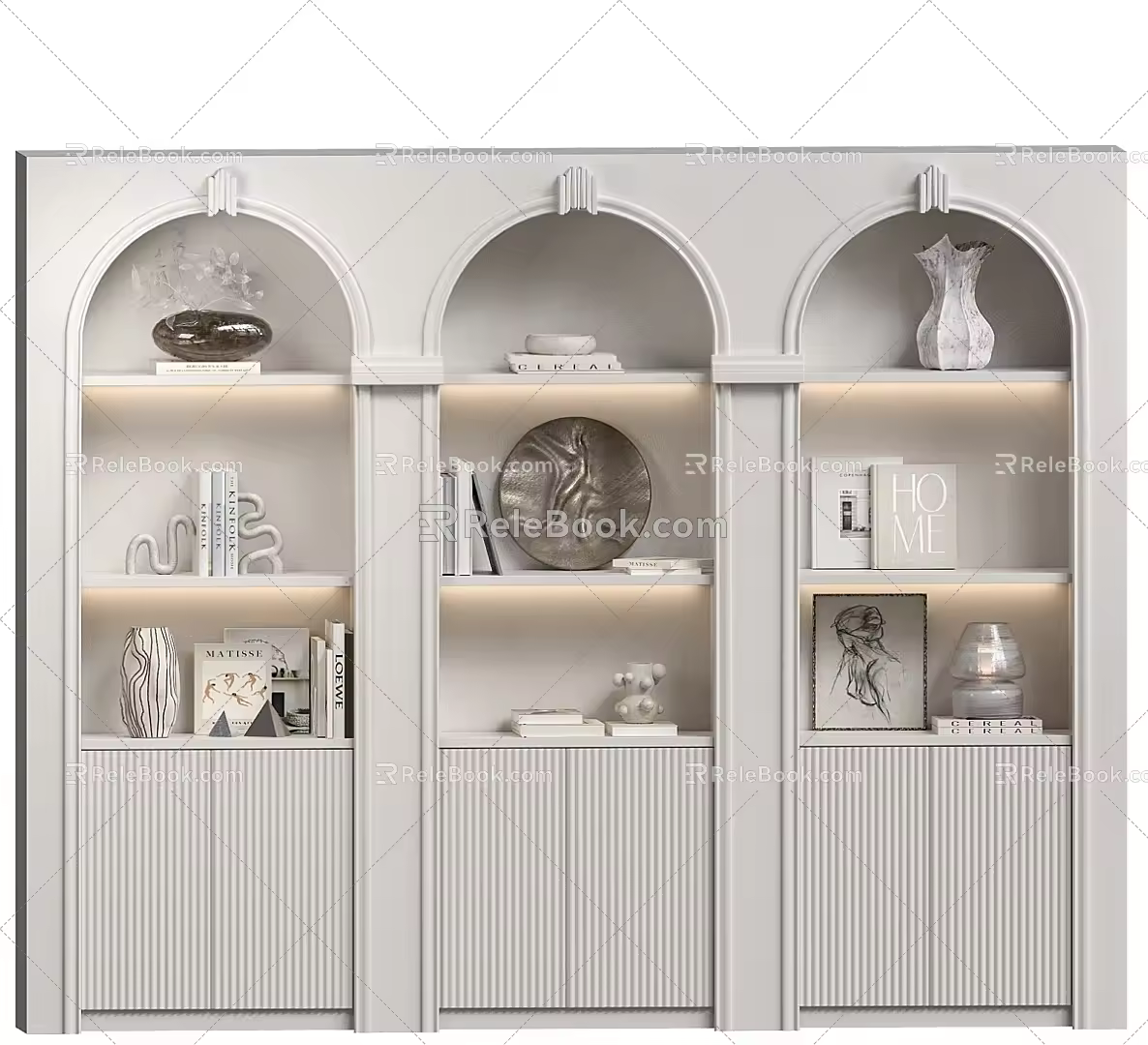 Classic Display Cabinet 3d model