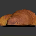 Golden Freshly Baked Croissant With Crispy Flaky Layers And Buttery Taste
