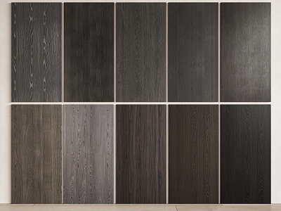 Wood veneer wall panel wall veneer wood veneer background wall wood board solid wood panel model