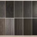 Wall Panels With Different Dark Tones And Wood Grains 3d model