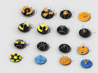 Modern swivel chair 3d model