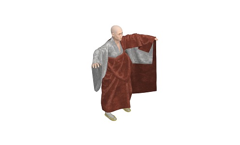 Monk Master Lama Japanese monk Tubo monk old monk Dongying monk alms mage cloth monk master elder abbot dustless monk 3d model