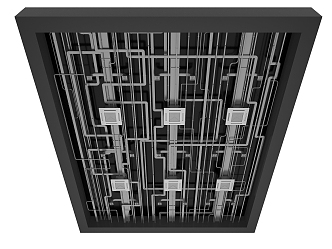 ceiling pipe air conditioning pipe fire pipe office ceiling public space ceiling industrial wind ceiling 3d model