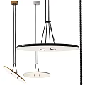 Modern Pendant Lights With Round White Shades Black Frames And Rope Suspensions