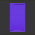 Purple and White Plastic Basket for Small Animals Pet Storage Container