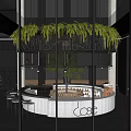 Modern Elegant Hotel Lobby Interior With Green Plants And Large Windows