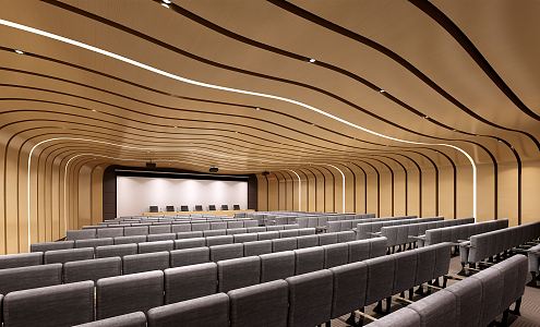 Modern Conference Hall Report Hall 3d model