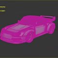 Silver Sports Car With Sleek Design Rear Spoiler Alloy Wheels And Reflective Surface