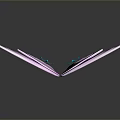 Detailed Butterfly Wings With Vibrant Purple Hues And Blue Accents On Studio Background